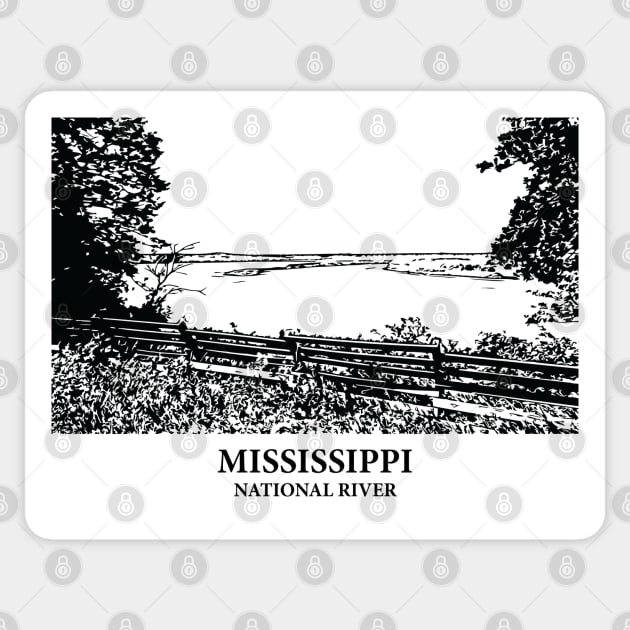 Mississippi National River Sticker by Lakeric